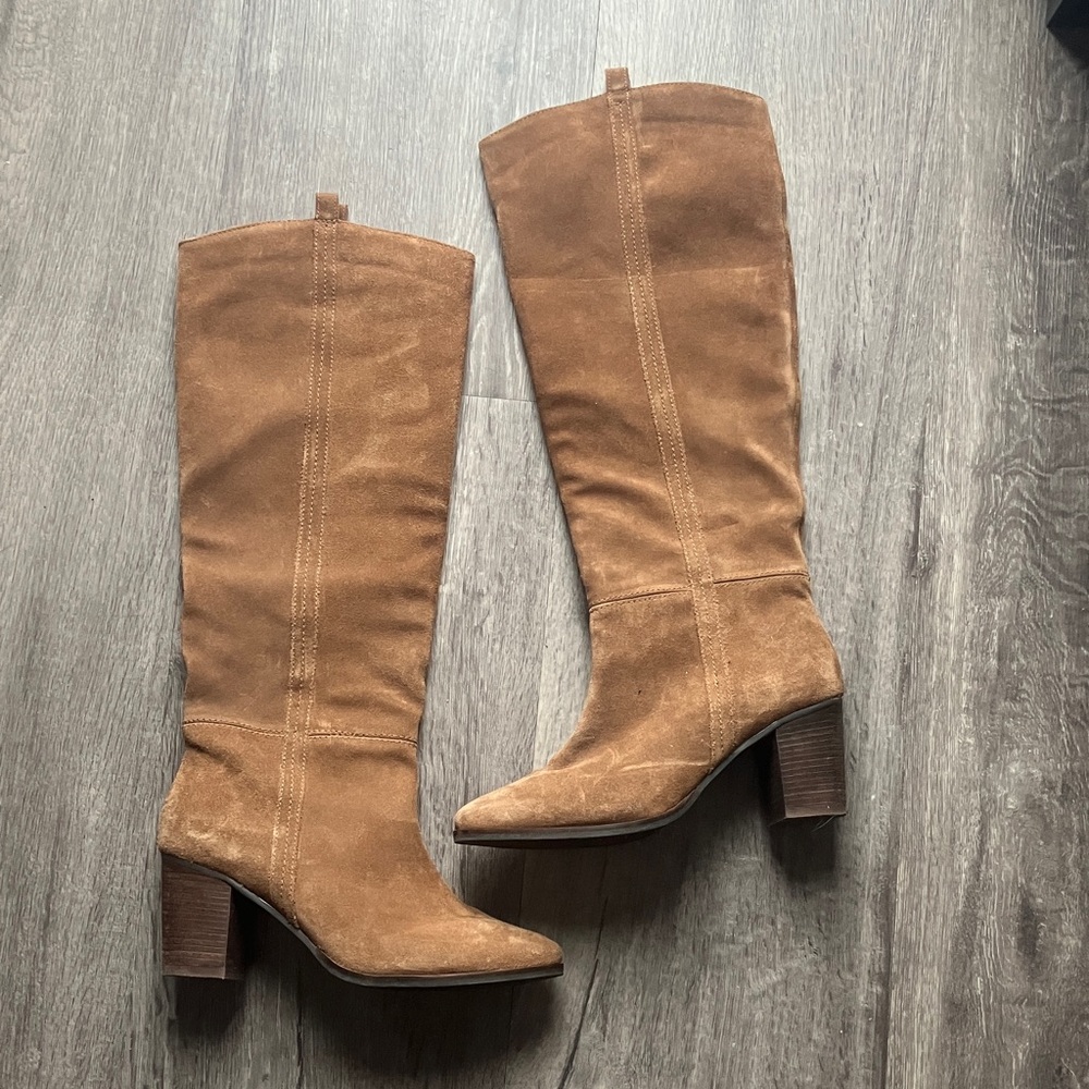 Joie Chestnut Heeled Boots Size 10